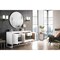 James Martin Vanities Athens 60in Single Vanity, Glossy White w/ 3 CM Arctic Fall Solid Surface Top E645-V60S-GW-3AF - alternate 2